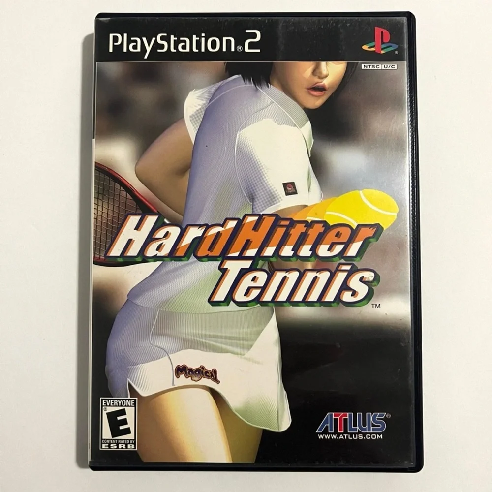 Hard Hitter Tennis (Sony PlayStation 2, 2002 PS2)-Complete.